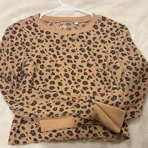 PacSun Tan Leopard Print Top
